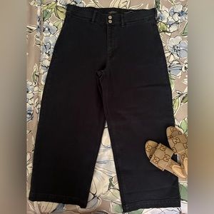 Banana Republic High Rise Wide Leg crop jeans